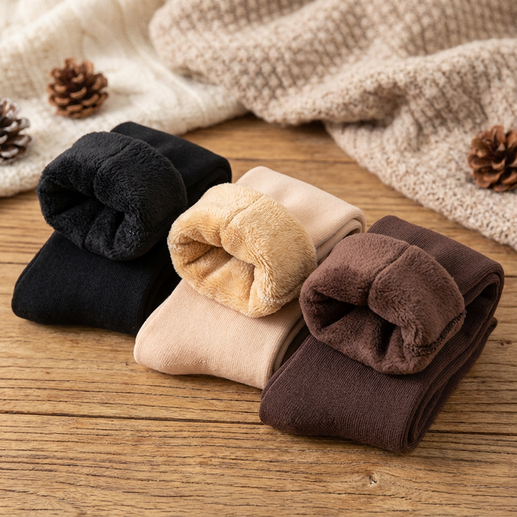 Fleece-Lined Socks (6 Assorted Pairs)
